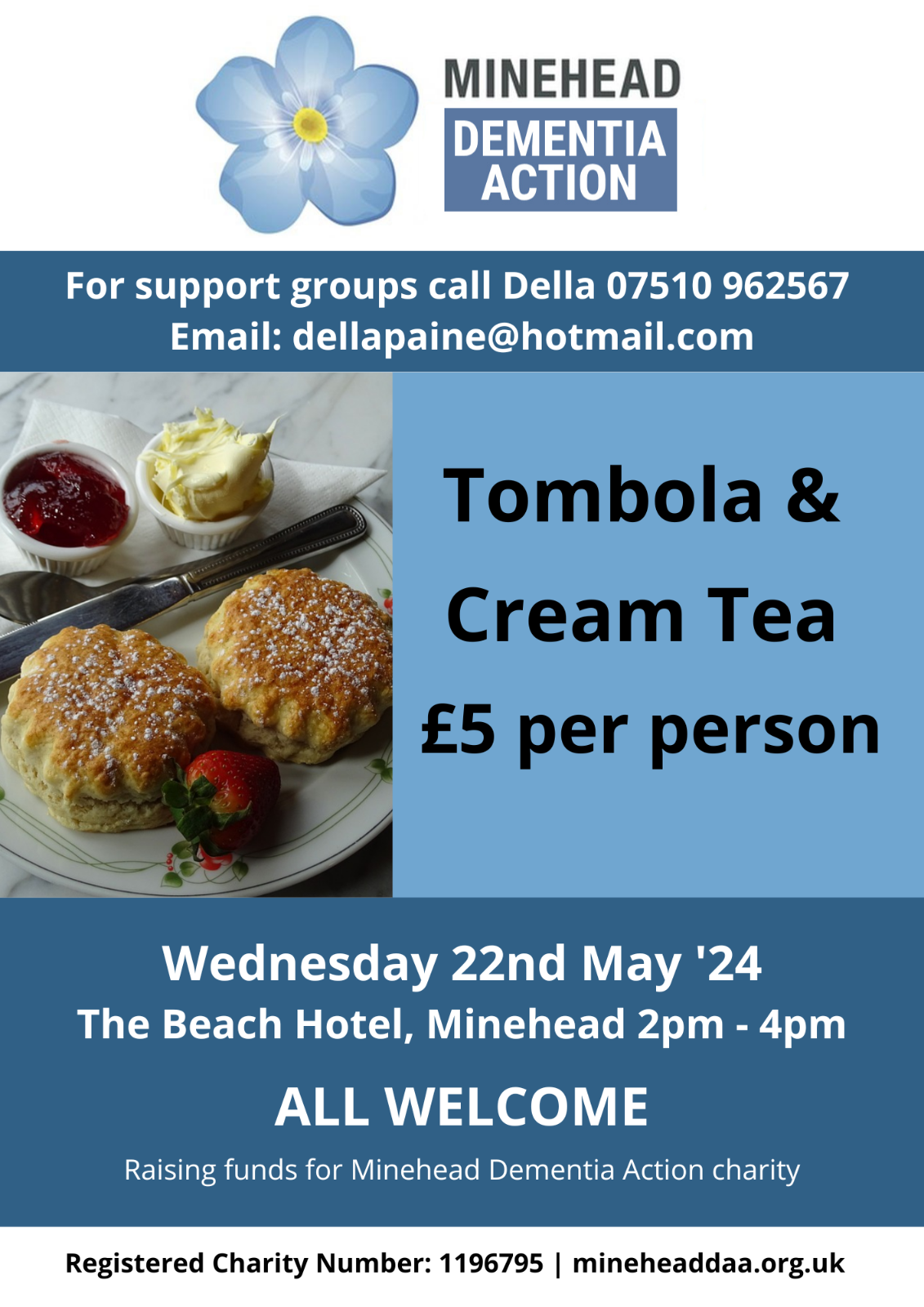 Cream Tea Fundraiser poster 2024